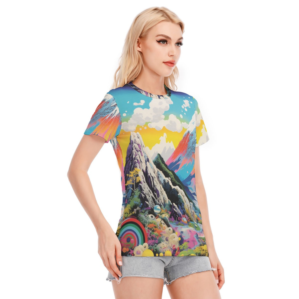 Dream world  Women's Round Neck T-Shirt | 190GSM Cotton