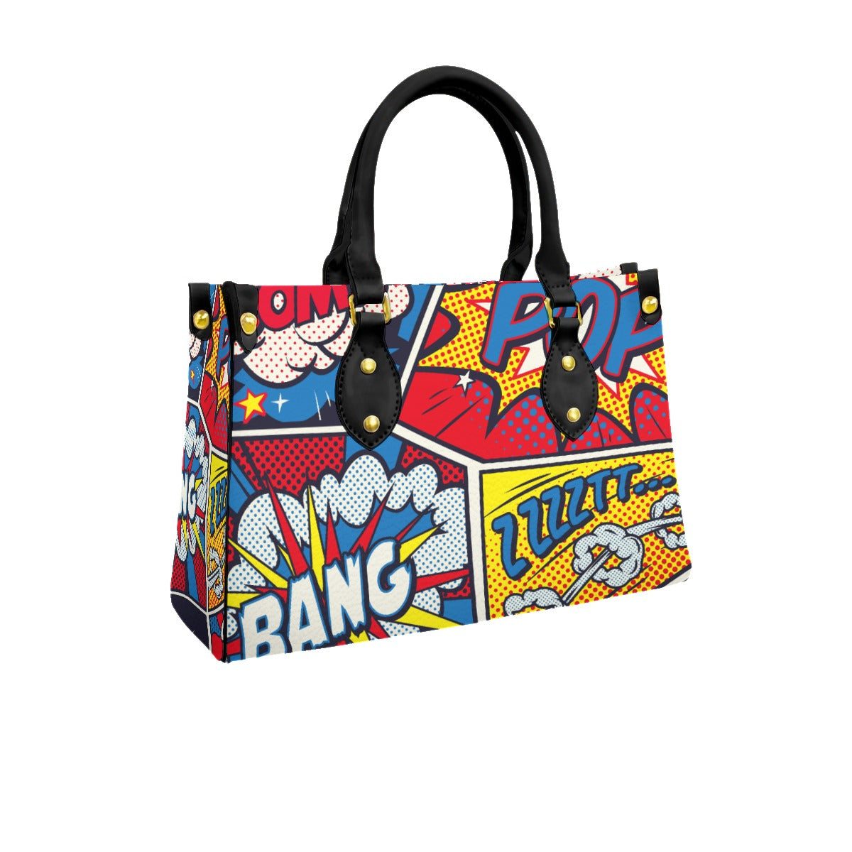 Comic book Women's Tote Bag With Black Handle