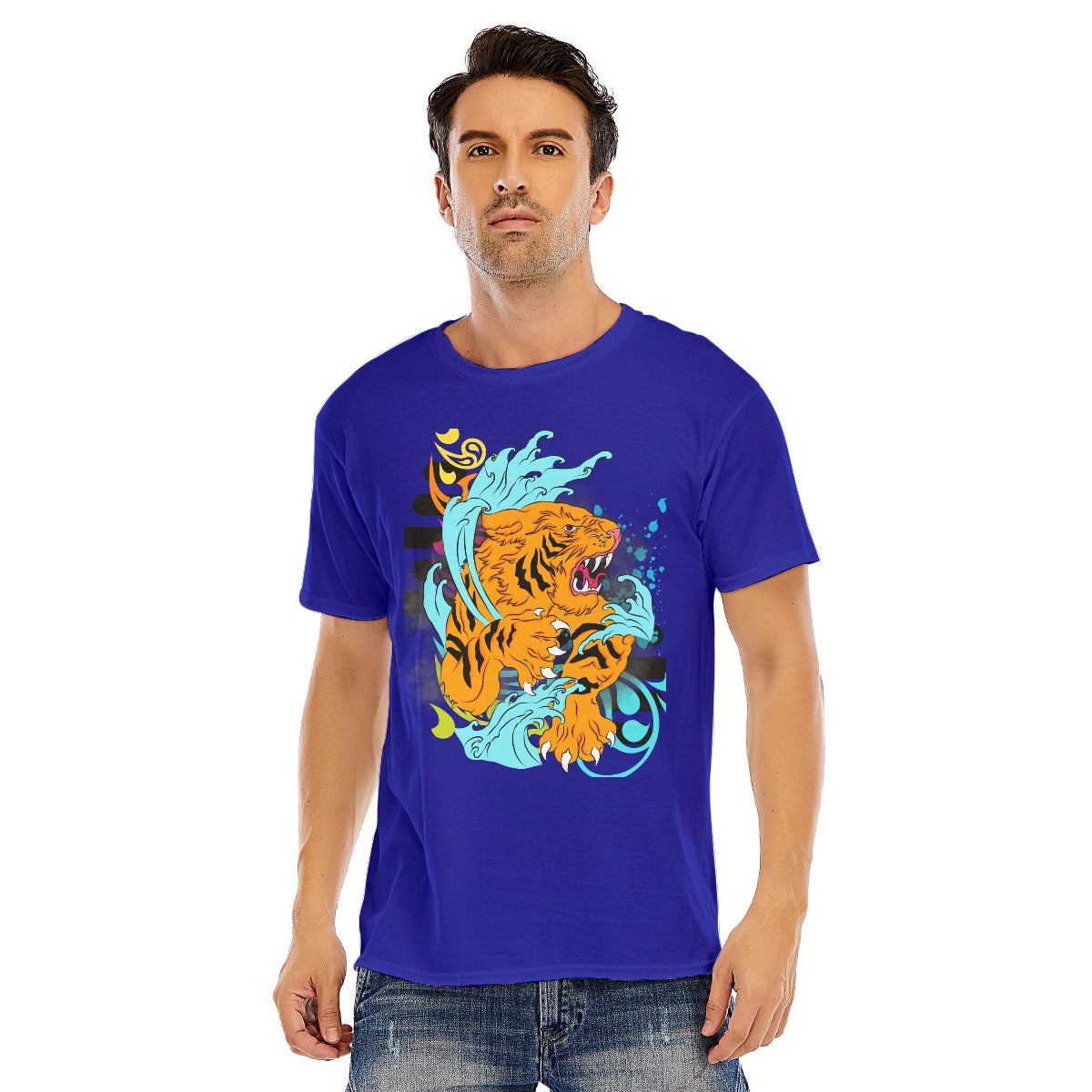 Tiger Unisex O-neck Short Sleeve T-shirt | 180GSM Cotton (DTF)