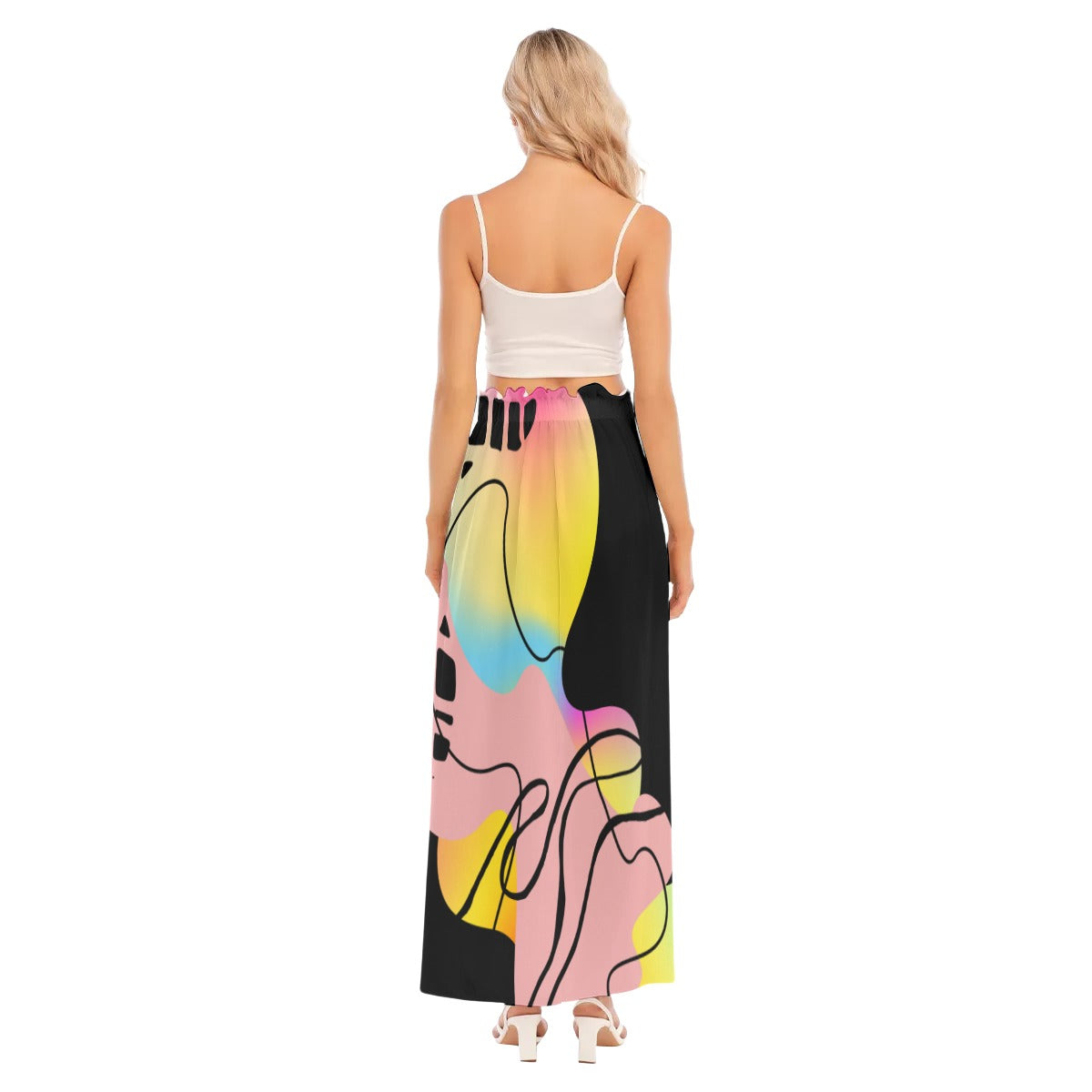 All-Over Print Women's Side Split Skirt