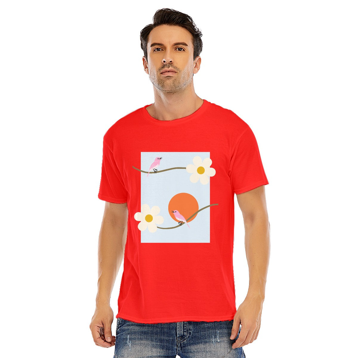 Abstract Unisex O-neck Short Sleeve T-shirt | 180GSM Cotton (DTF)