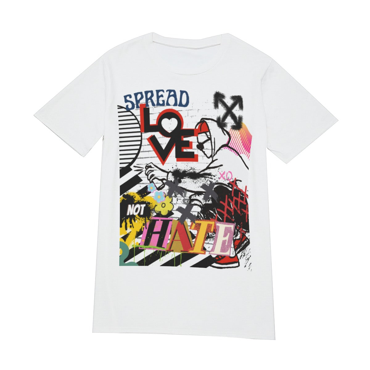 Spread love not hate Men's O-Neck T-Shirt | 190GSM Cotton