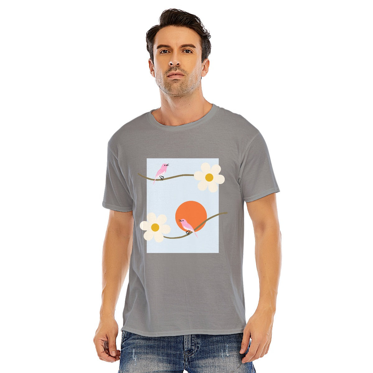 Abstract Unisex O-neck Short Sleeve T-shirt | 180GSM Cotton (DTF)