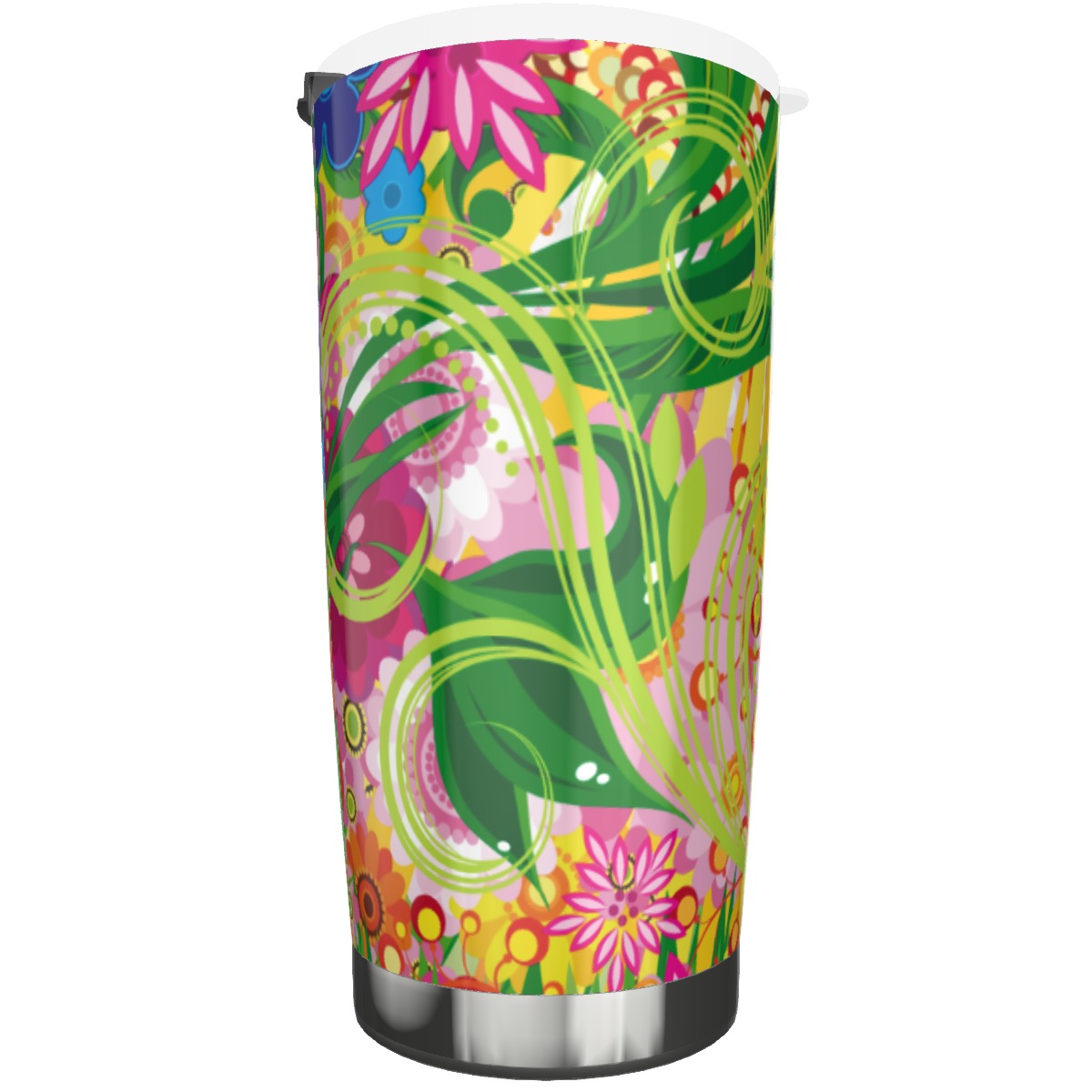 Bright floral Stainless steel Tumbler 20oz