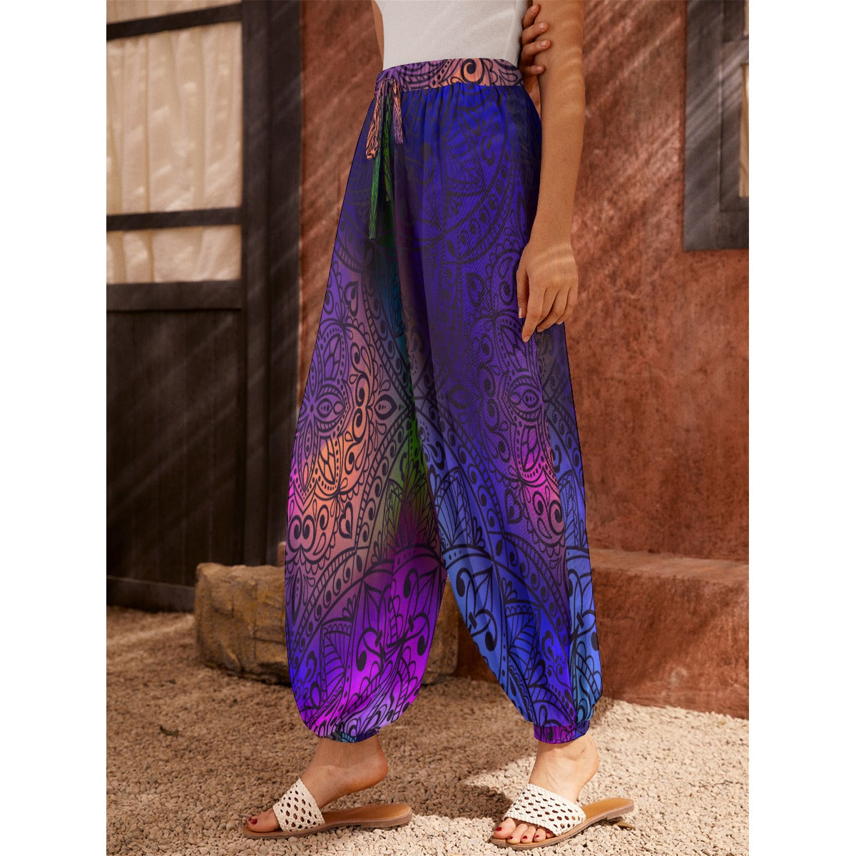 Mandala All-Over Print Women's Carrot Pants