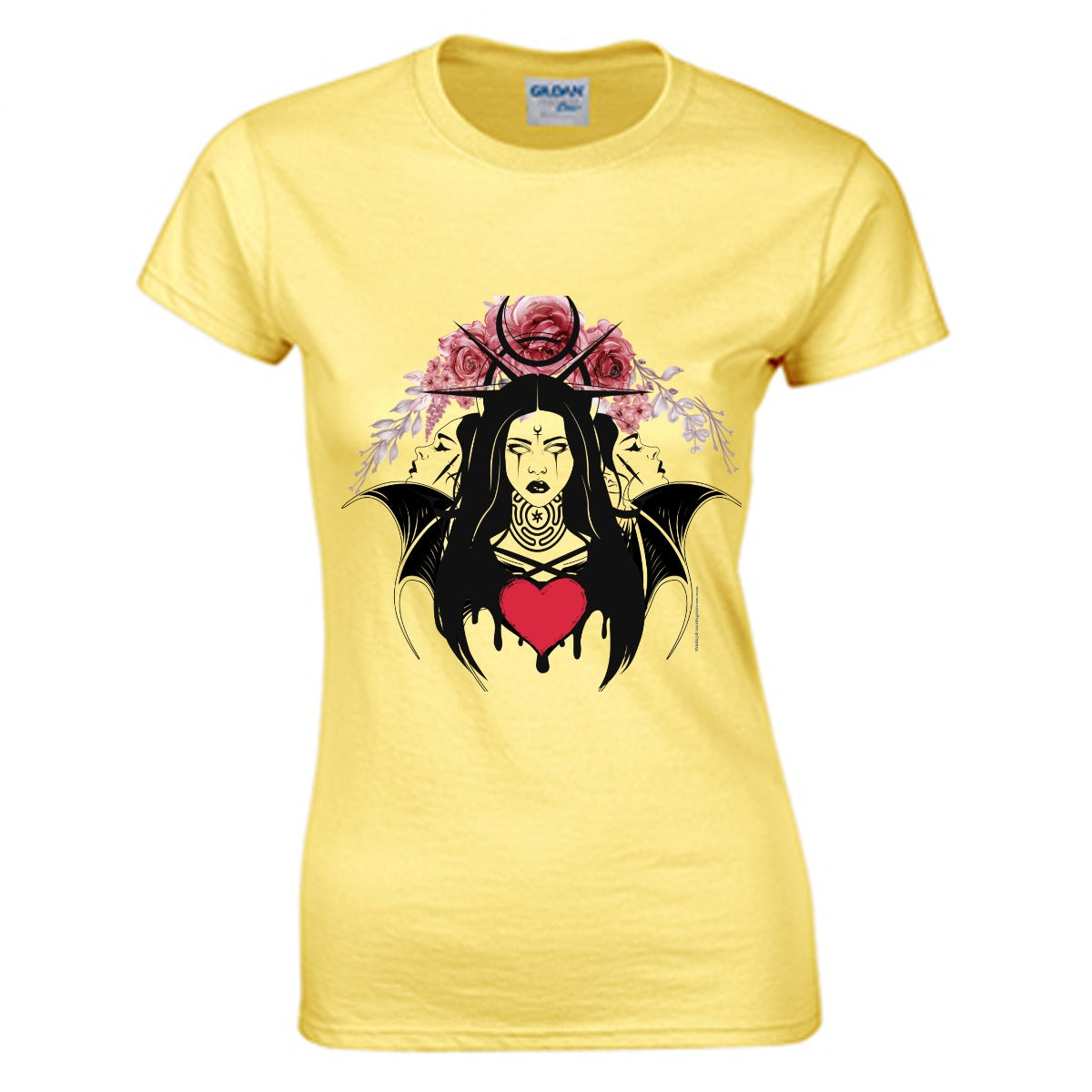 Moon goddess Women's O-neck T-shirt | Gildan 180GSM Cotton (DTG)