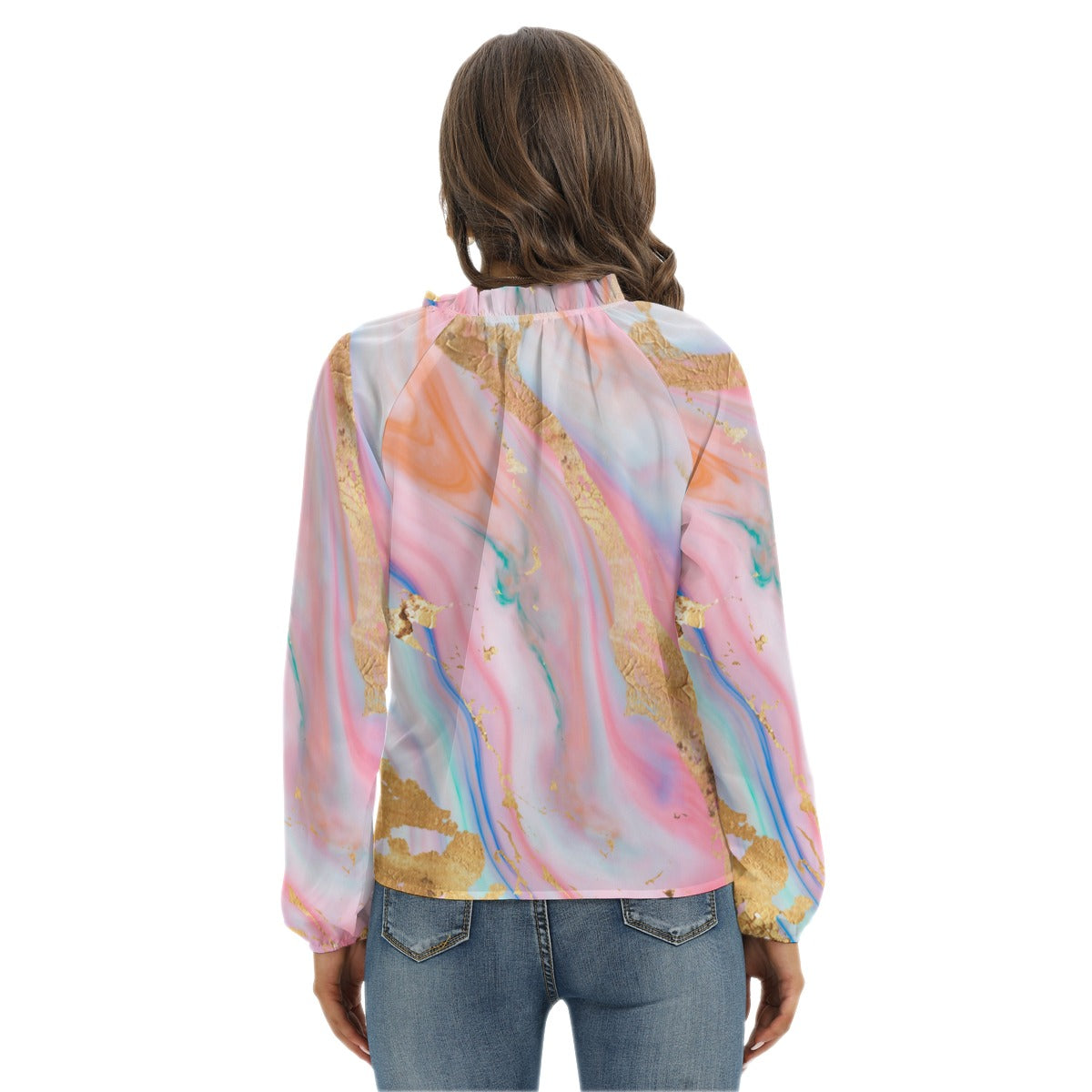 Pastel abstract All-Over Print Women's Raglan Sleeve T-shirt