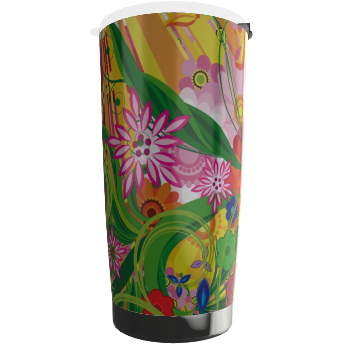 Bright floral Stainless steel Tumbler 20oz