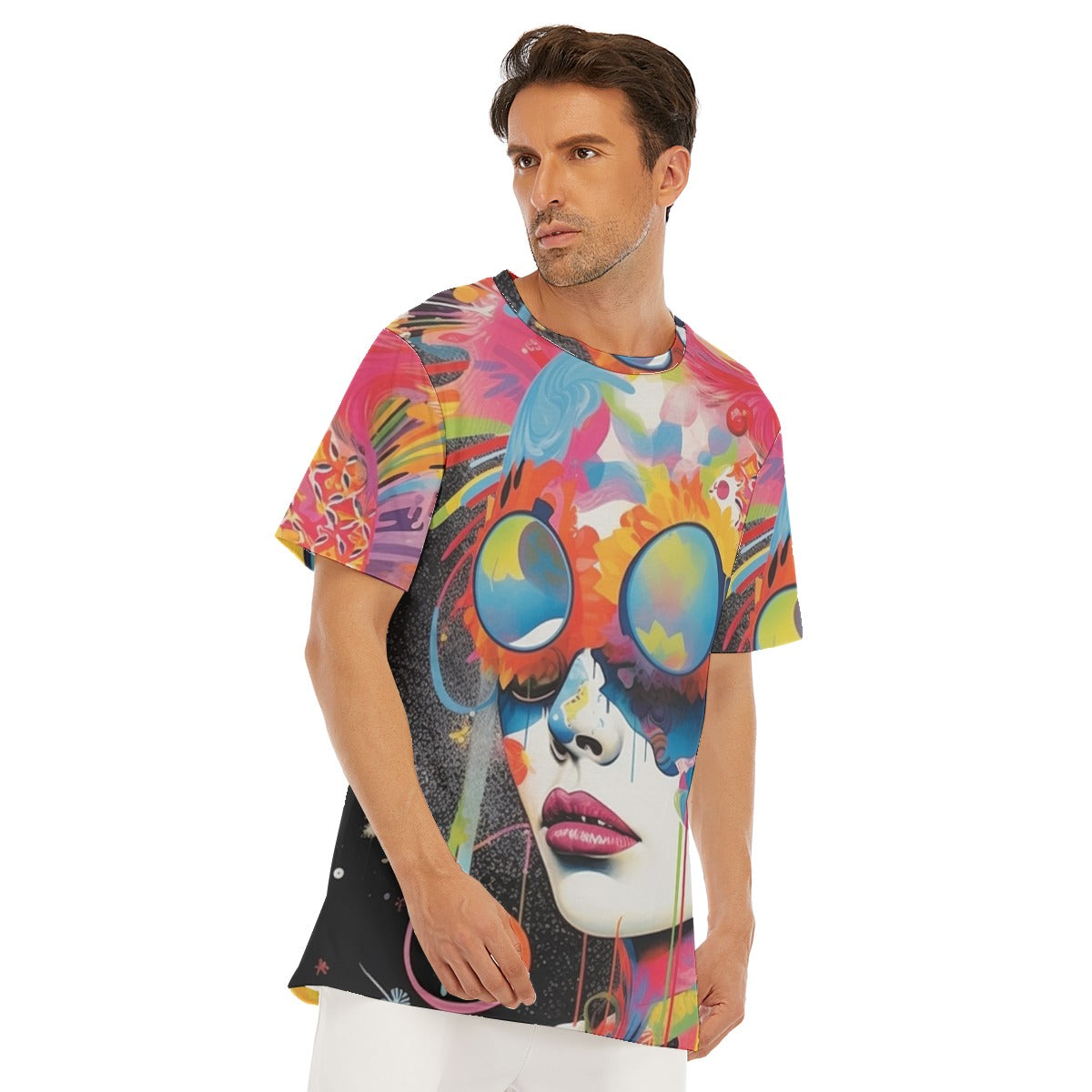 Abstract  O-Neck T-Shirt | 190GSM Cotton