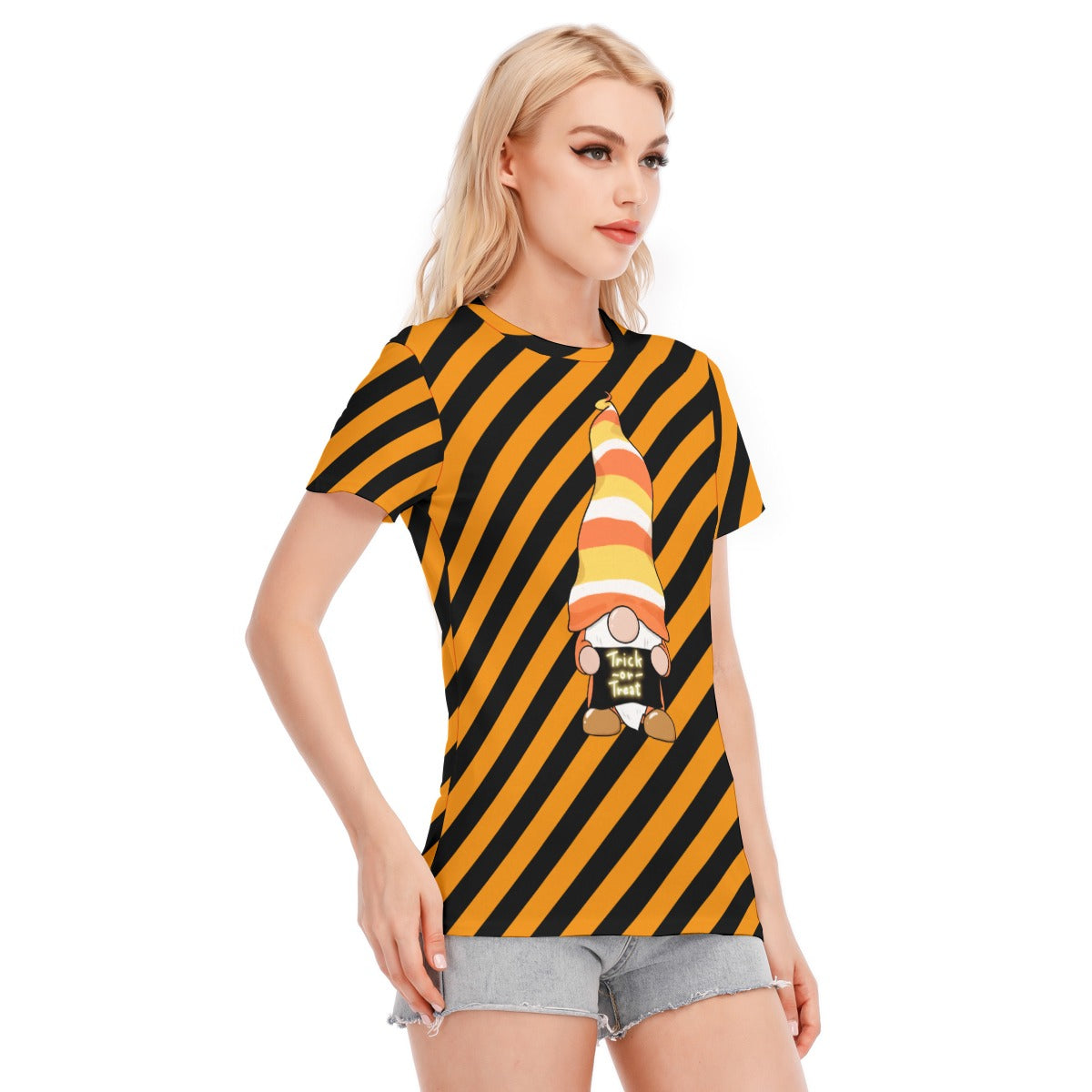 Halloween Women's Round Neck T-Shirt | 190GSM Cotton