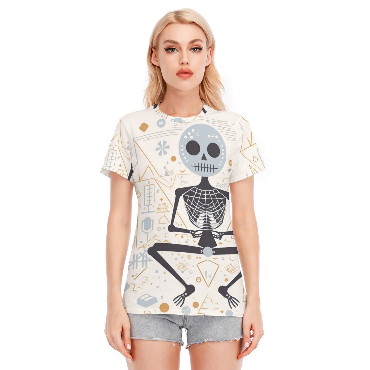 Halloween Women's Round Neck T-Shirt | 190GSM Cotton