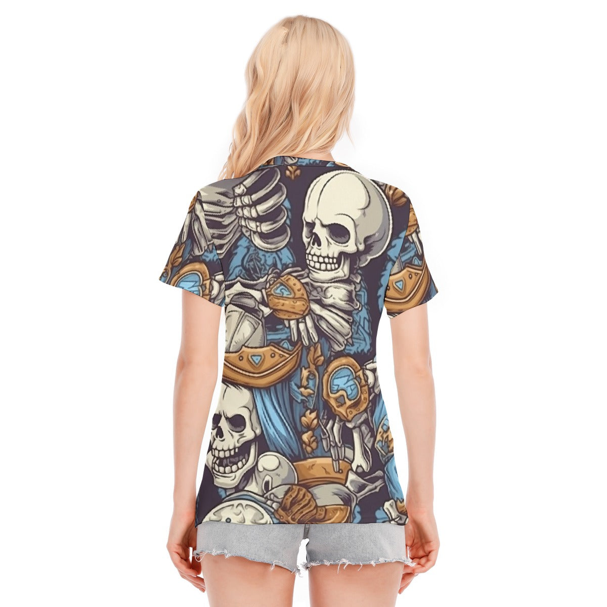 Halloween  Women's Round Neck T-Shirt | 190GSM Cotton