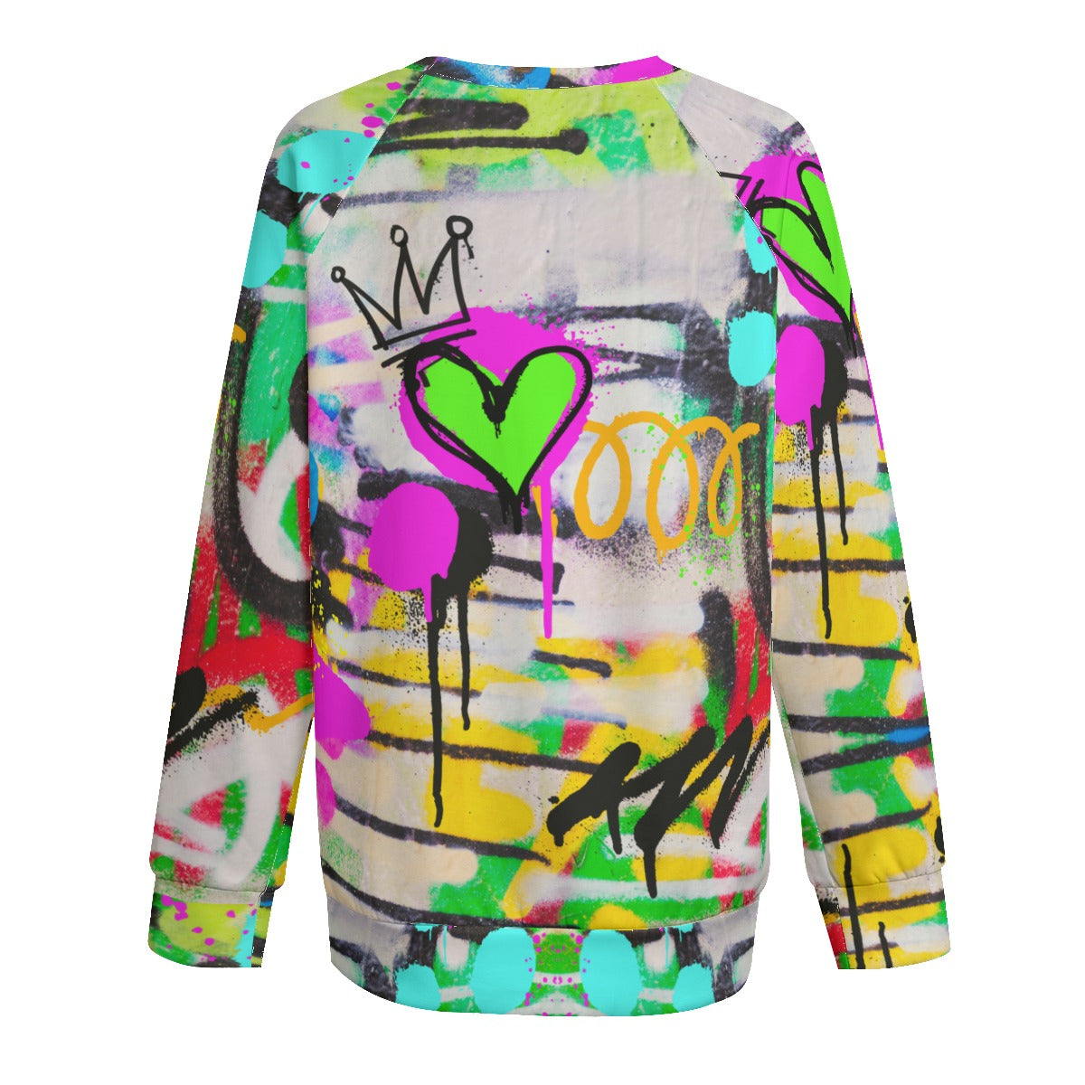 Graffiti love Women's Sweatshirt With Raglan Sleeve | Interlock