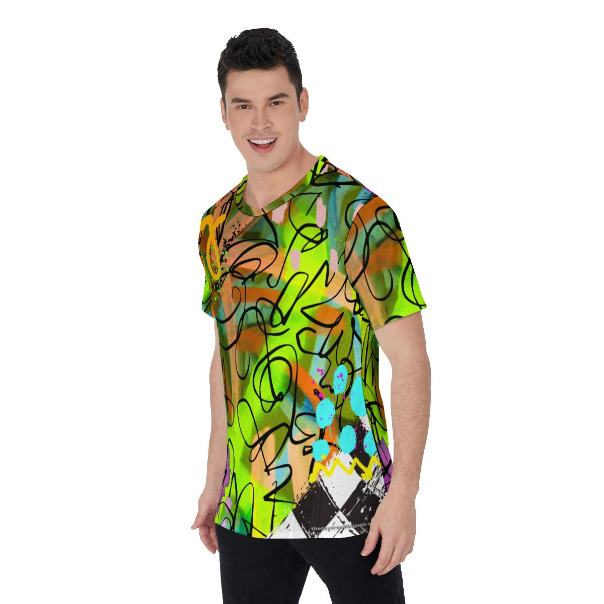 A Graffiti abstract Men's O-Neck T-Shirt