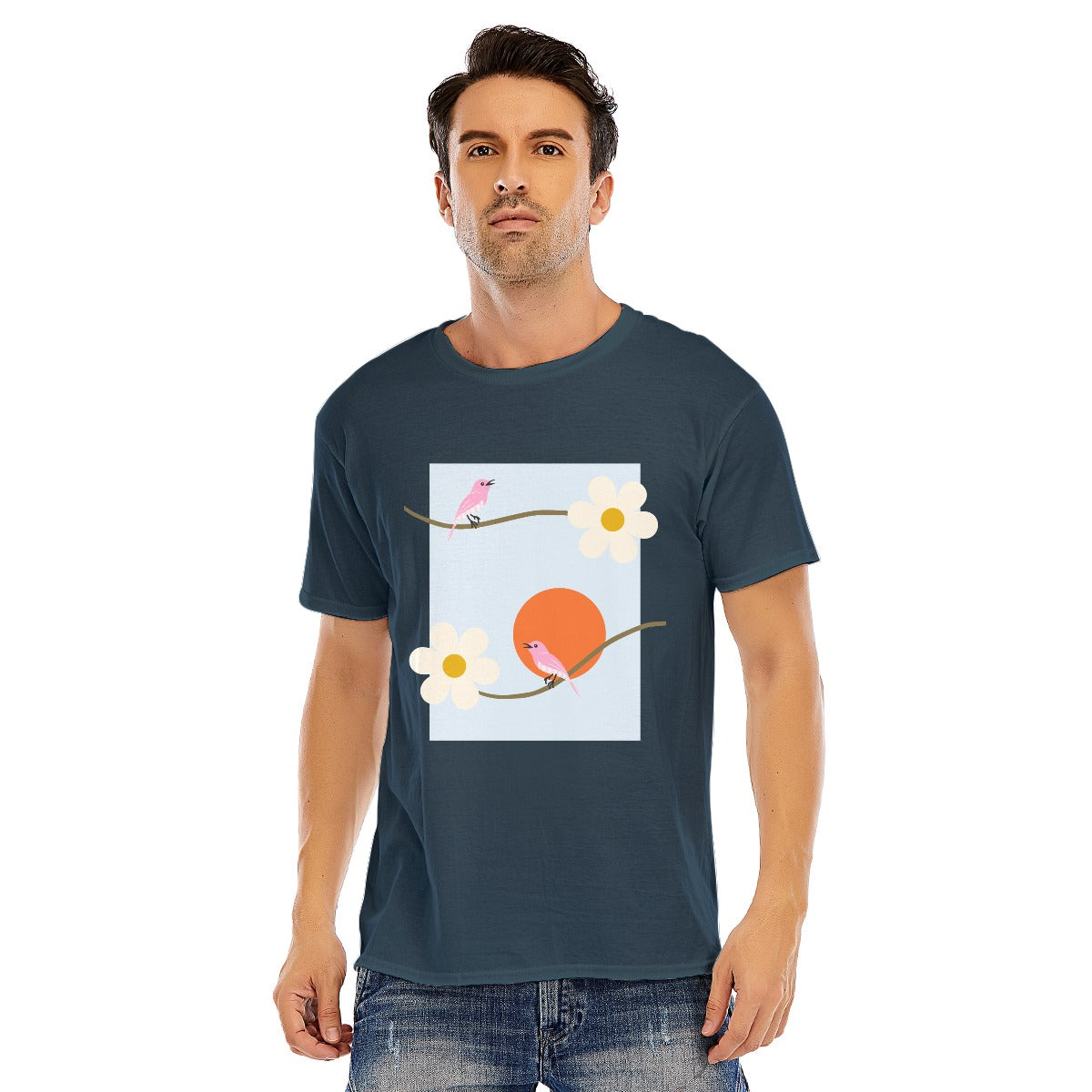 Abstract Unisex O-neck Short Sleeve T-shirt | 180GSM Cotton (DTF)