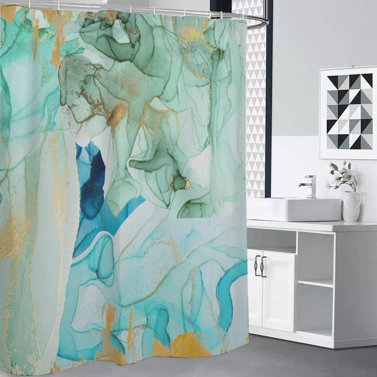 Aqua dreams Shower Curtain