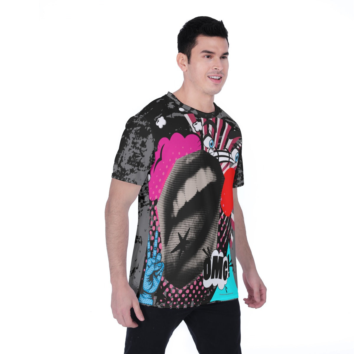 Pop art abstract Men's T-shirt | Birdseye