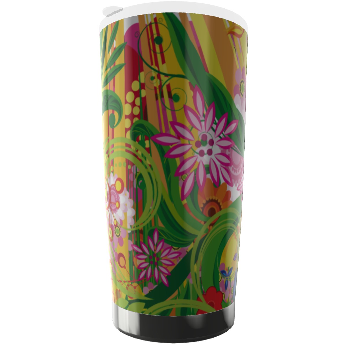 Bright floral Stainless steel Tumbler 20oz