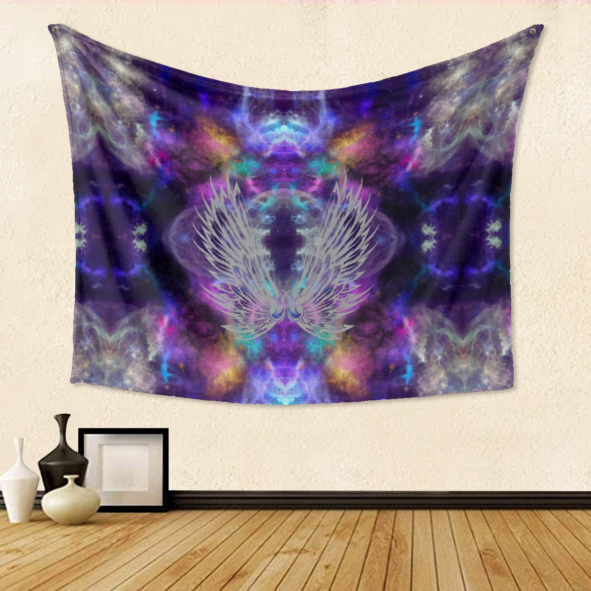 Winged universe Single-Side Print Tapestry