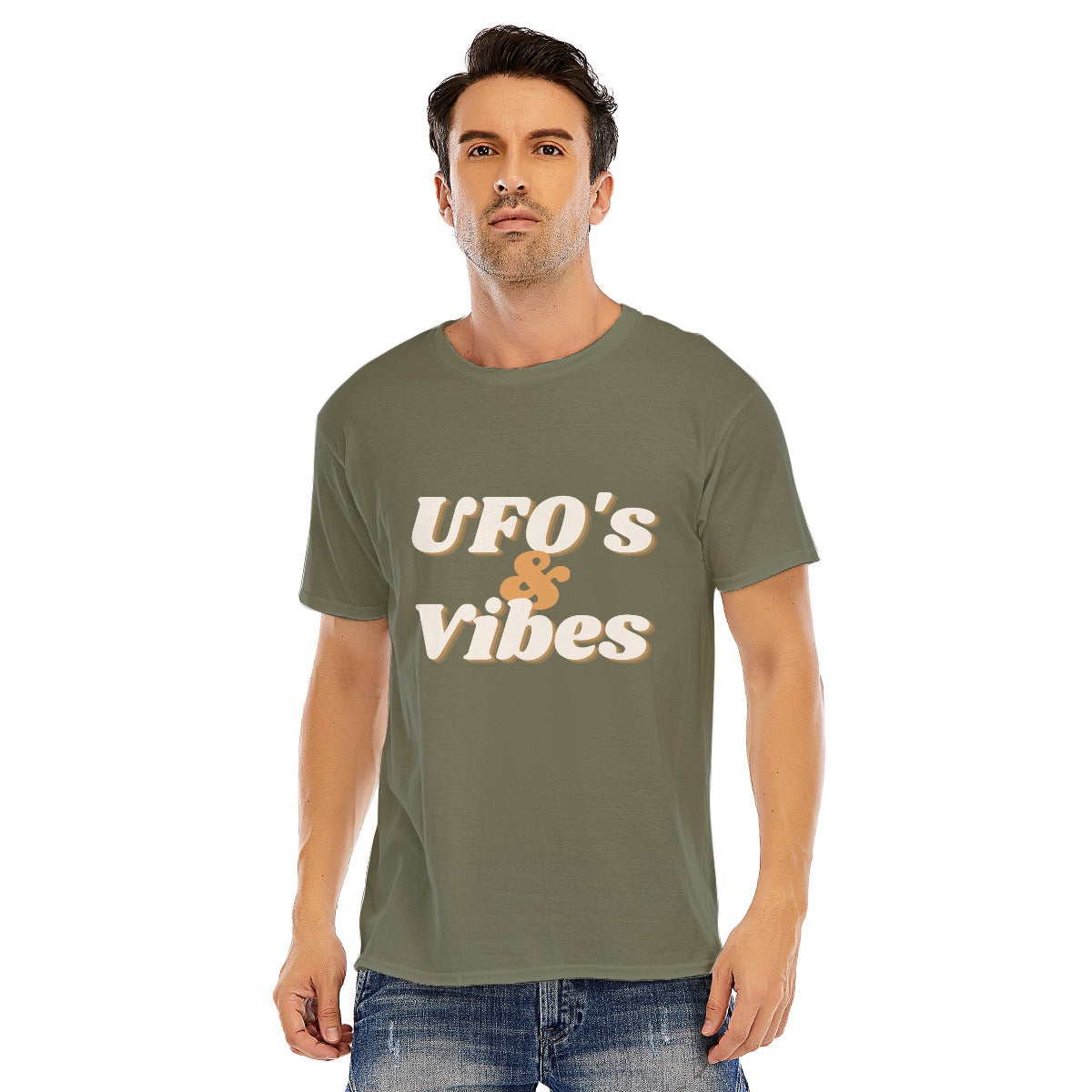 UFOs and vibes Unisex O-neck Short Sleeve T-shirt | 180GSM Cotton (DTF)