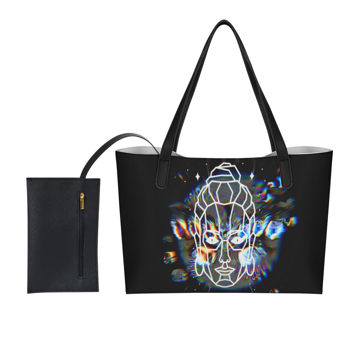 Zen spirit Tote Bag With Black Mini Purse