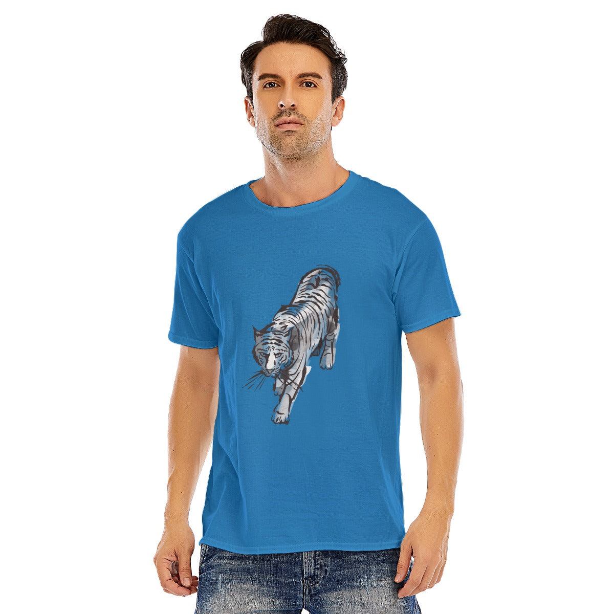 Tiger Unisex O-neck Short Sleeve T-shirt | 180GSM Cotton (DTF)