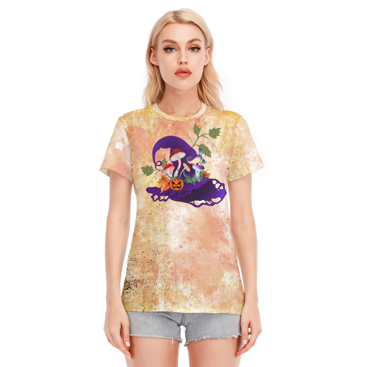 Halloween Women's Round Neck T-Shirt | 190GSM Cotton