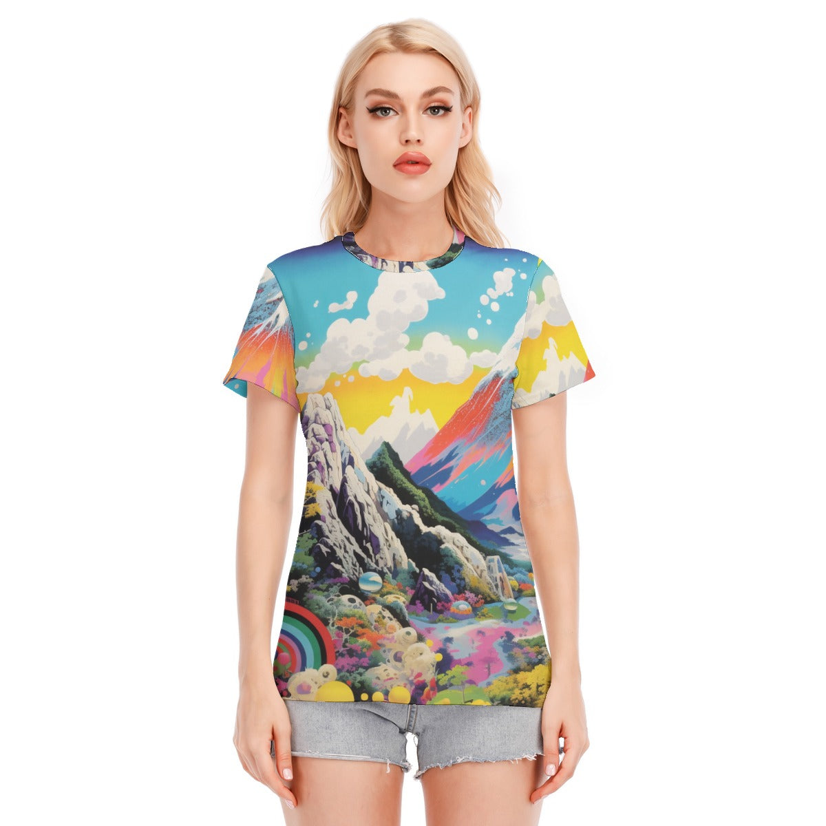 Dream world  Women's Round Neck T-Shirt | 190GSM Cotton