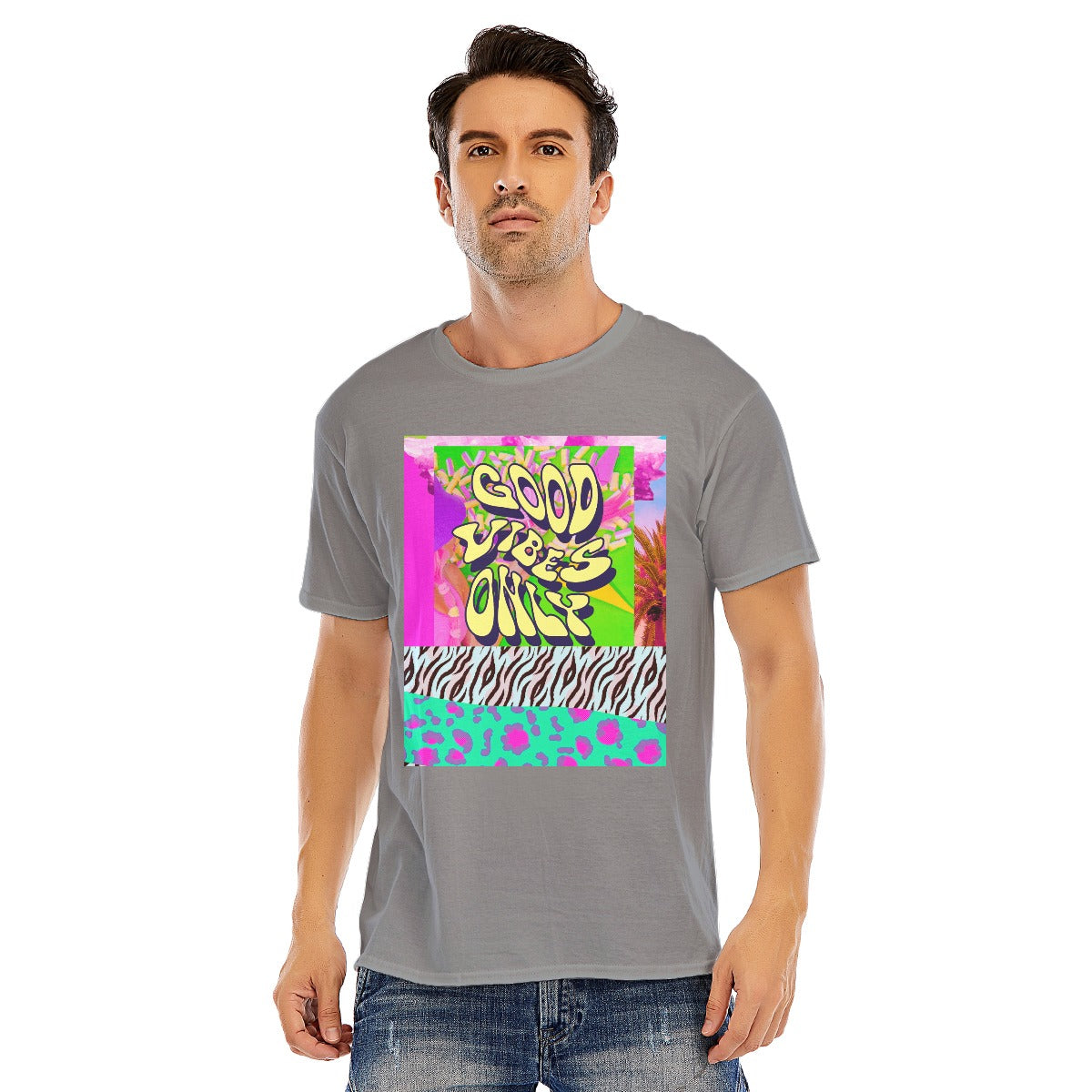 Abstract Unisex O-neck Short Sleeve T-shirt | 180GSM Cotton (DTF)