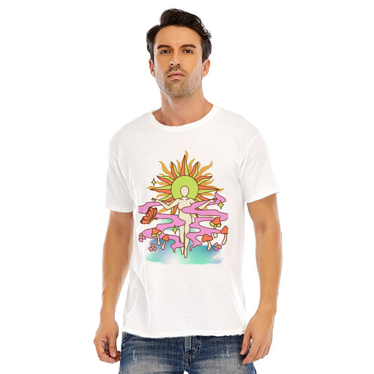 Abstract Unisex O-neck Short Sleeve T-shirt | 180GSM Cotton (DTF)