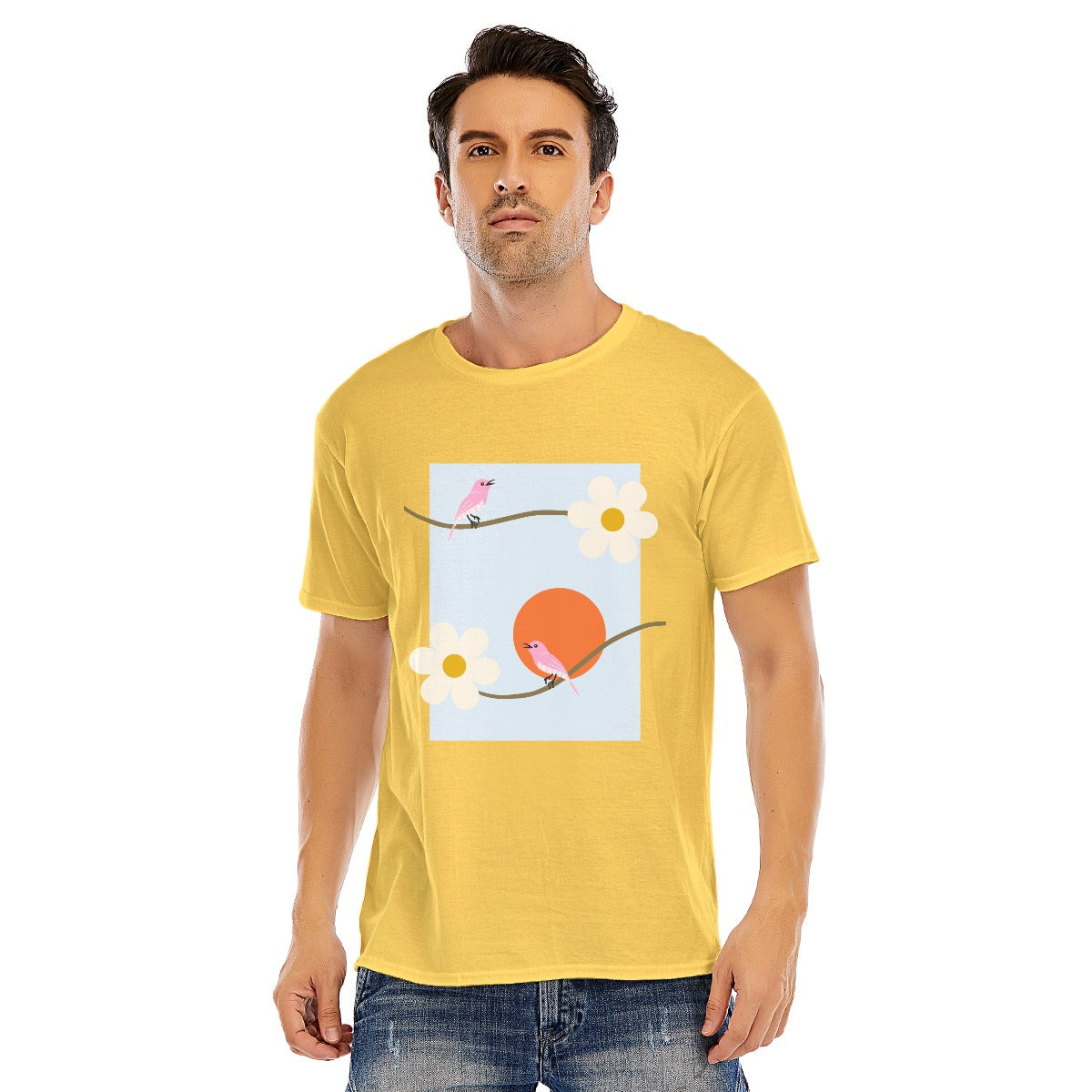 Abstract Unisex O-neck Short Sleeve T-shirt | 180GSM Cotton (DTF)