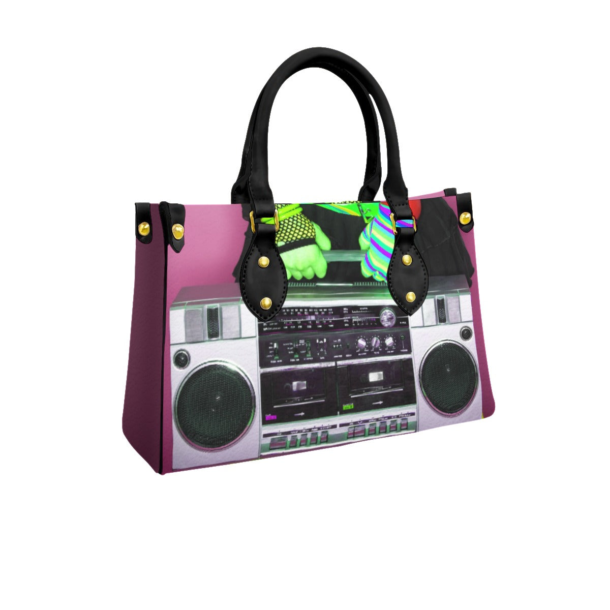 Boom box PU Handbag