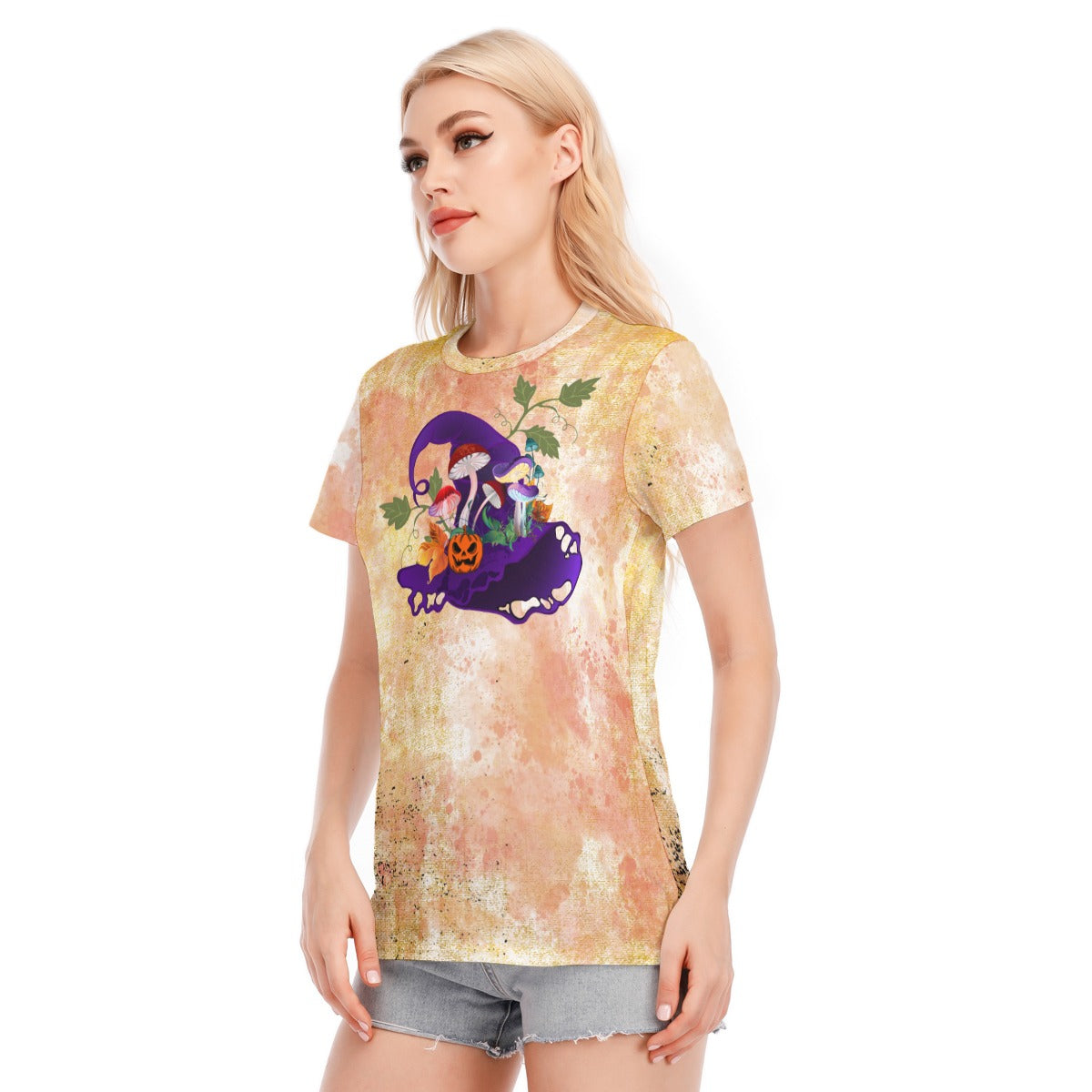 Halloween Women's Round Neck T-Shirt | 190GSM Cotton