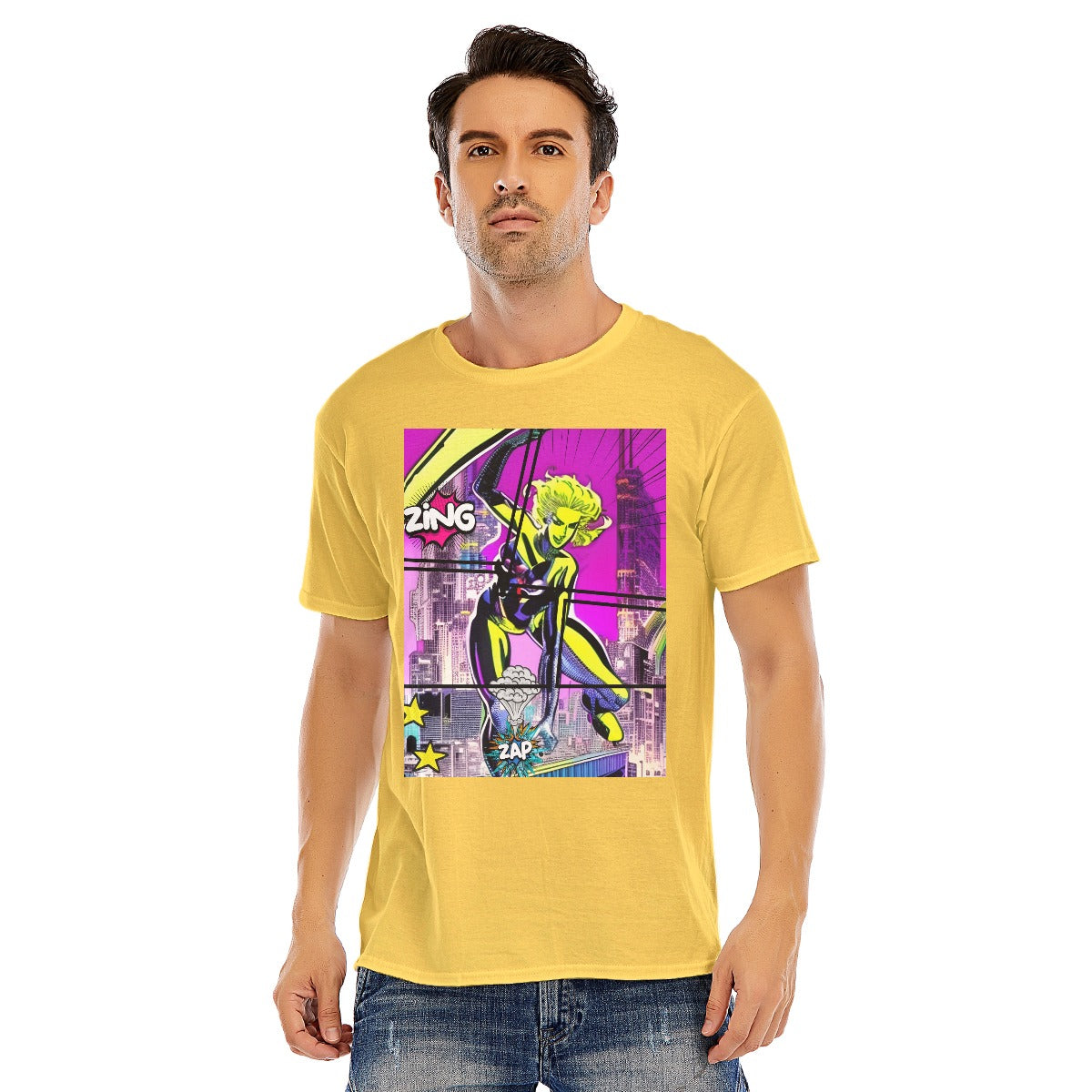 Comic hero Unisex O-neck Short Sleeve T-shirt | 180GSM Cotton (DTF)