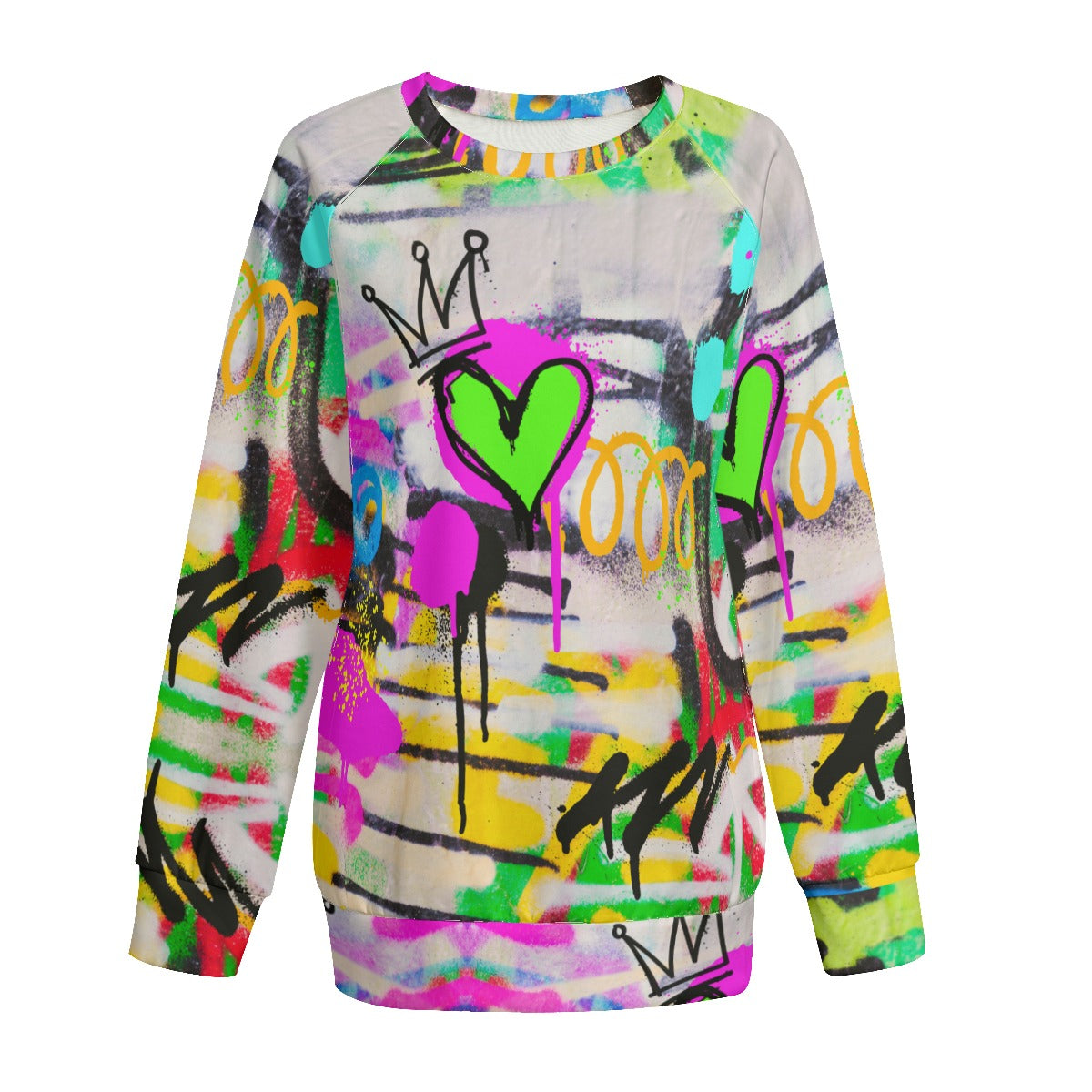 Graffiti love Women's Sweatshirt With Raglan Sleeve | Interlock