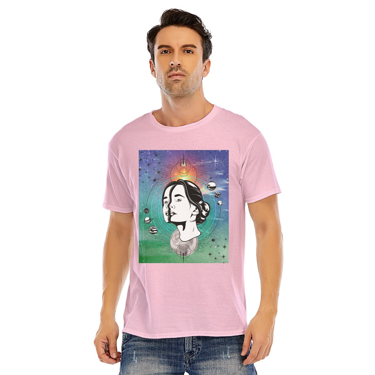 Abstract Unisex O-neck Short Sleeve T-shirt | 180GSM Cotton (DTF)