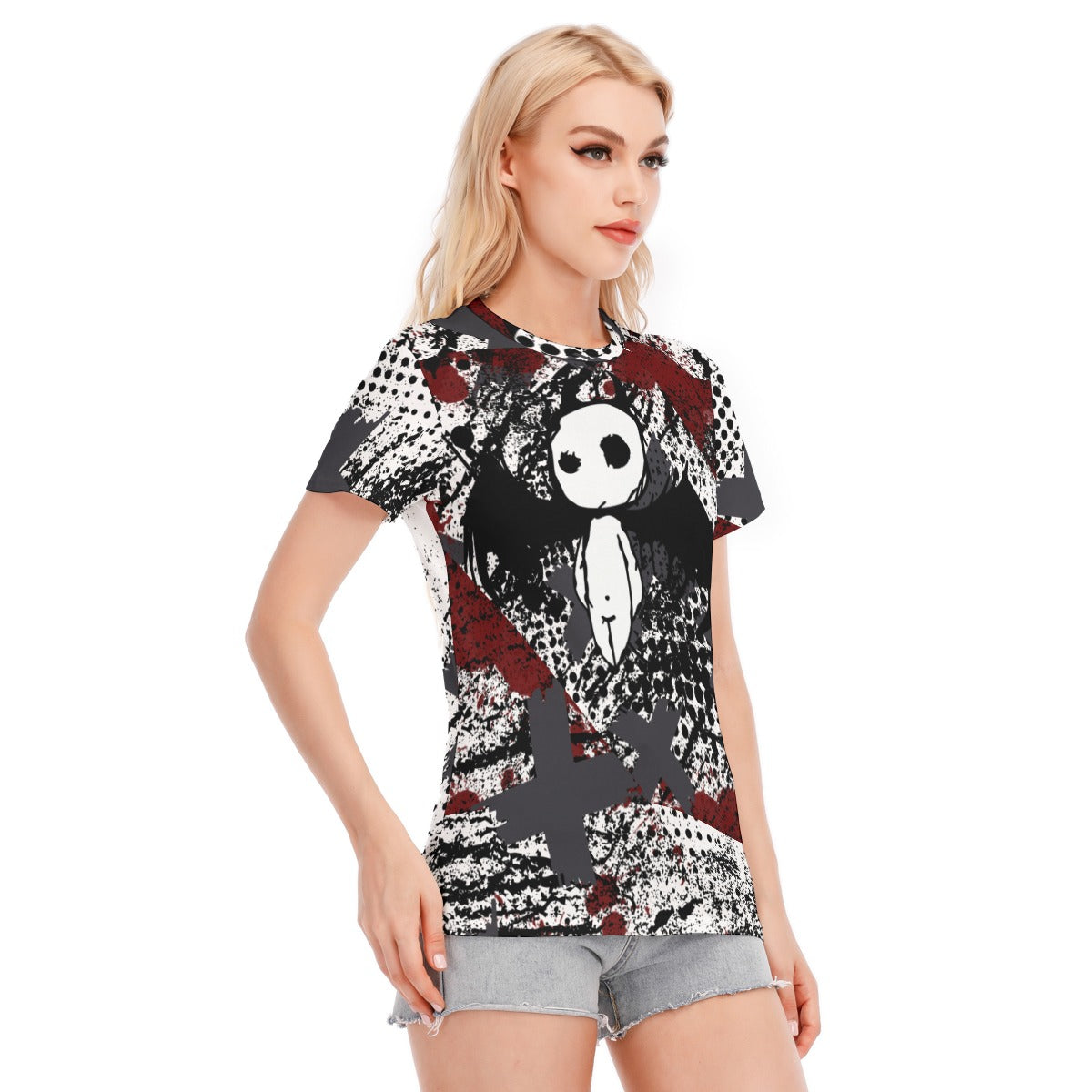 Halloween  Women's Round Neck T-Shirt | 190GSM Cotton