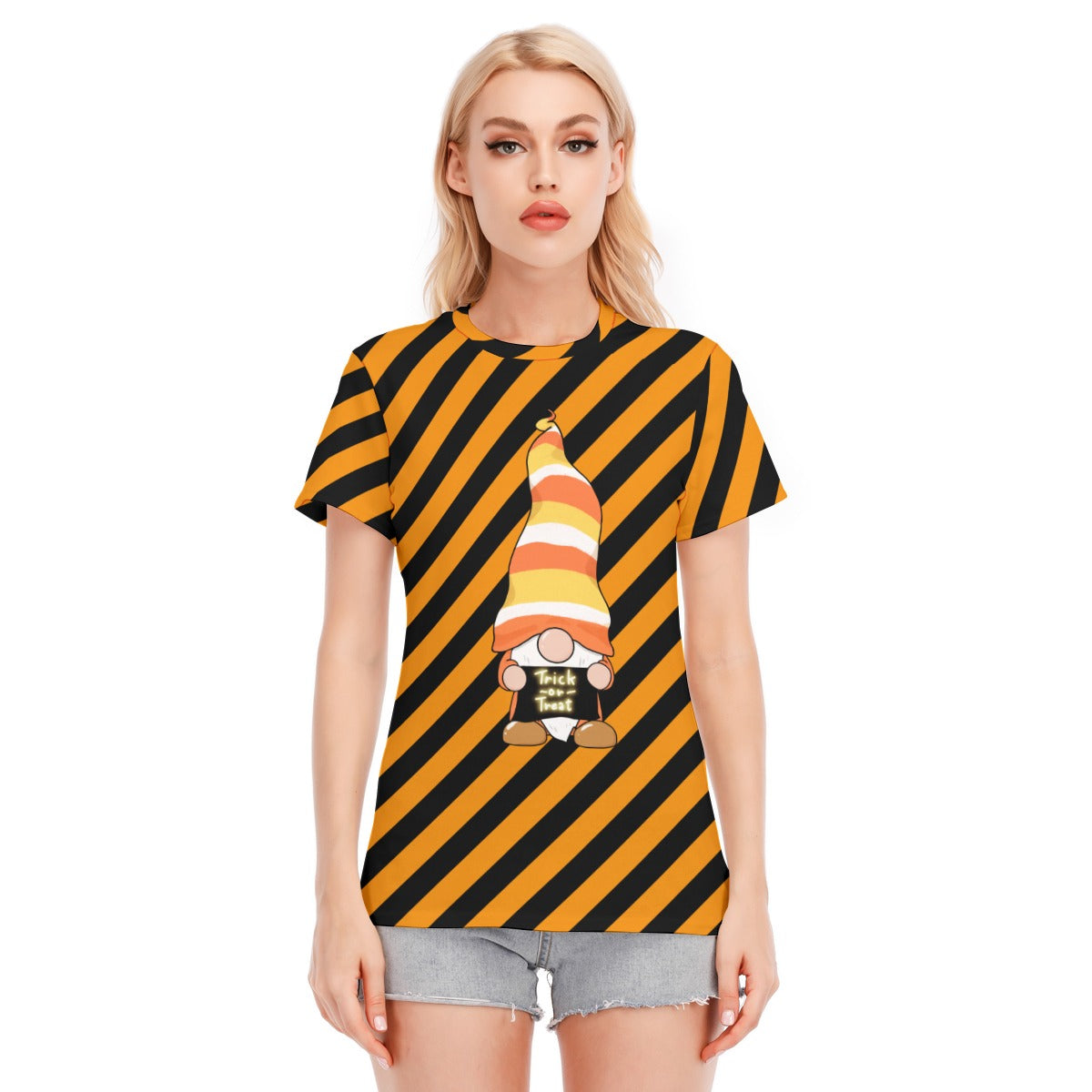 Halloween Women's Round Neck T-Shirt | 190GSM Cotton