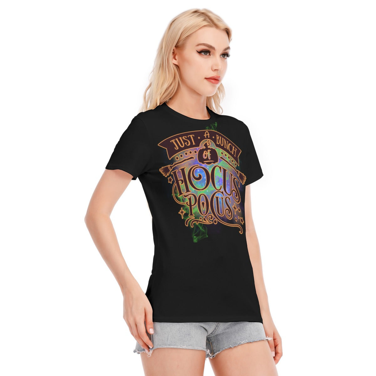 Halloween Women's Round Neck T-Shirt | 190GSM Cotton