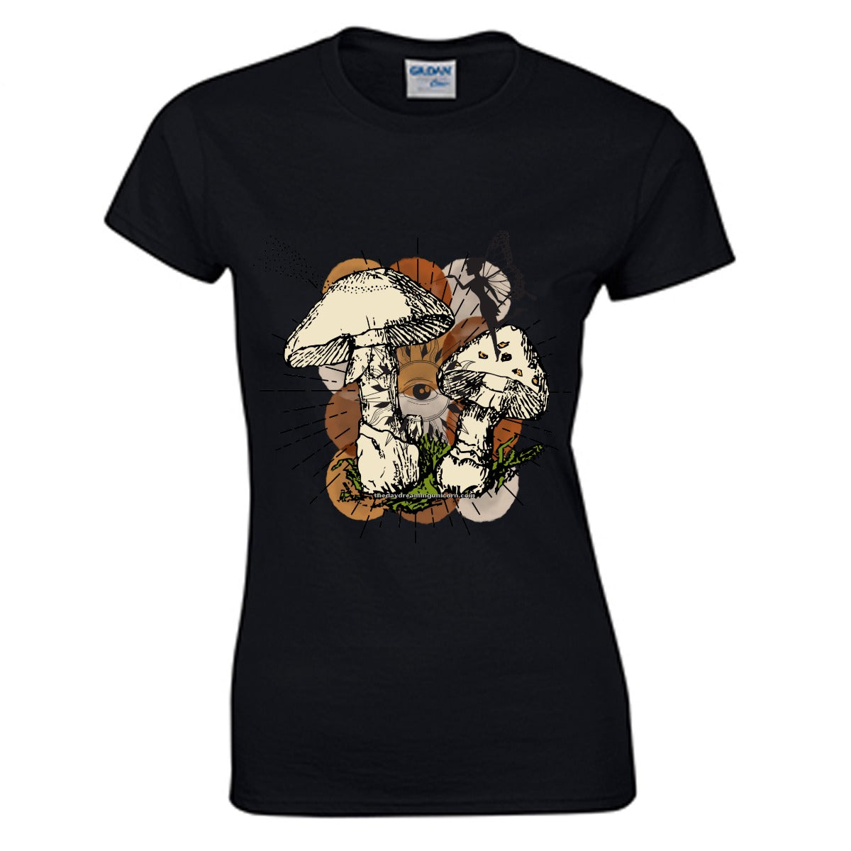 Mushroom  celestial fairy Women's O-neck T-shirt | Gildan 180GSM Cotton (DTG)