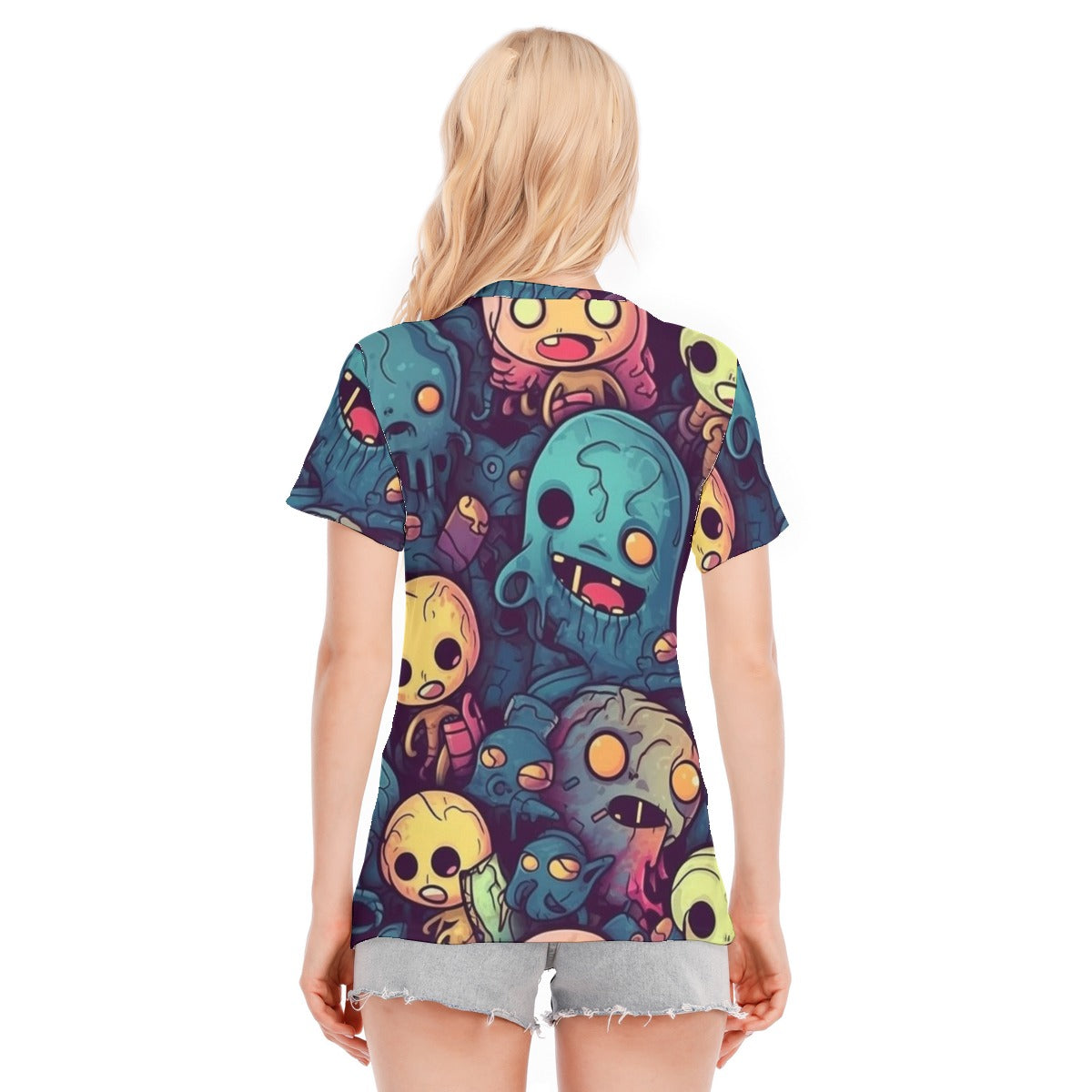 Halloween Women's Round Neck T-Shirt | 190GSM Cotton