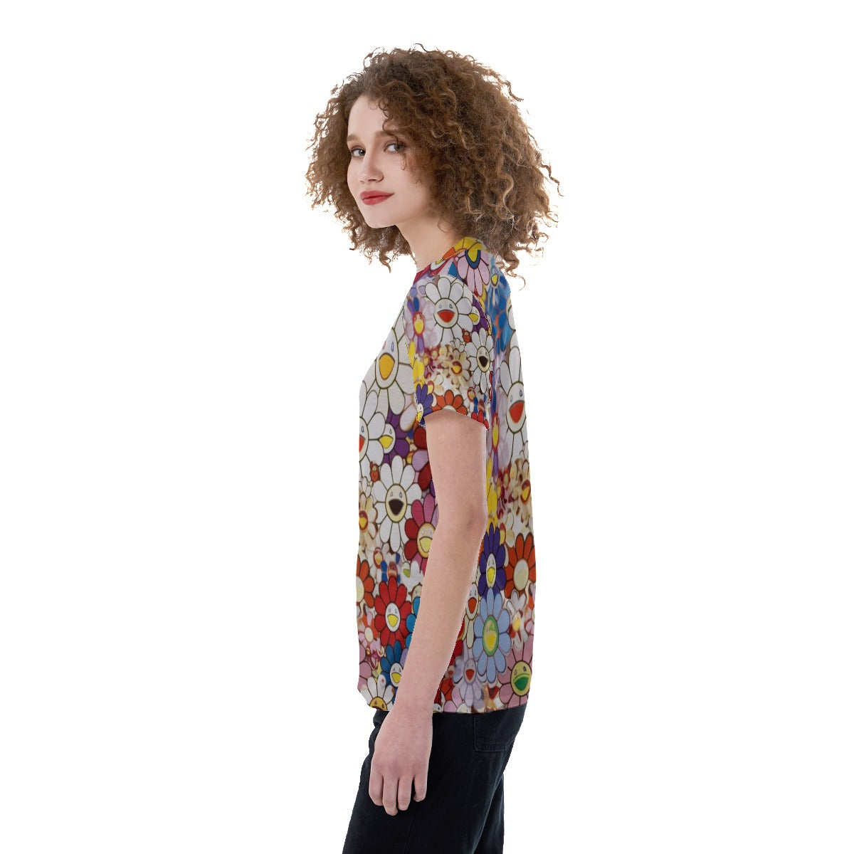 Flower power V-neck Women's T-shirt