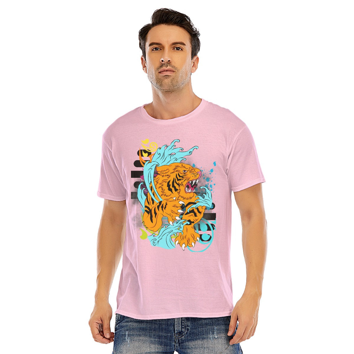 Tiger Unisex O-neck Short Sleeve T-shirt | 180GSM Cotton (DTF)