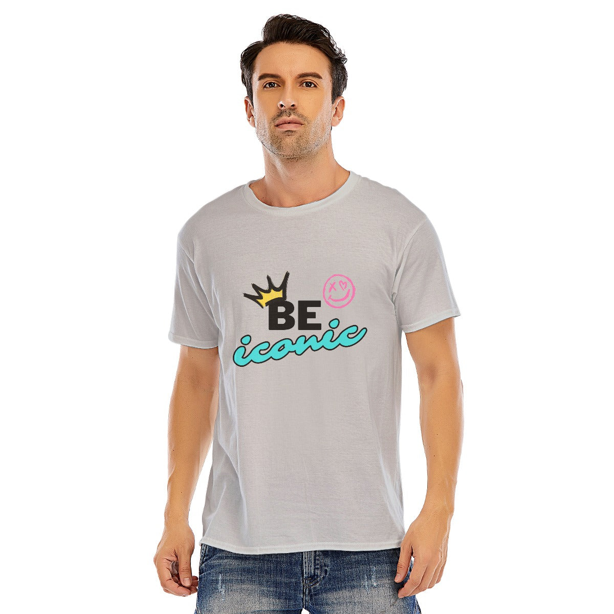 Be iconic O-neck Short Sleeve T-shirt | 180GSM Cotton (DTF)