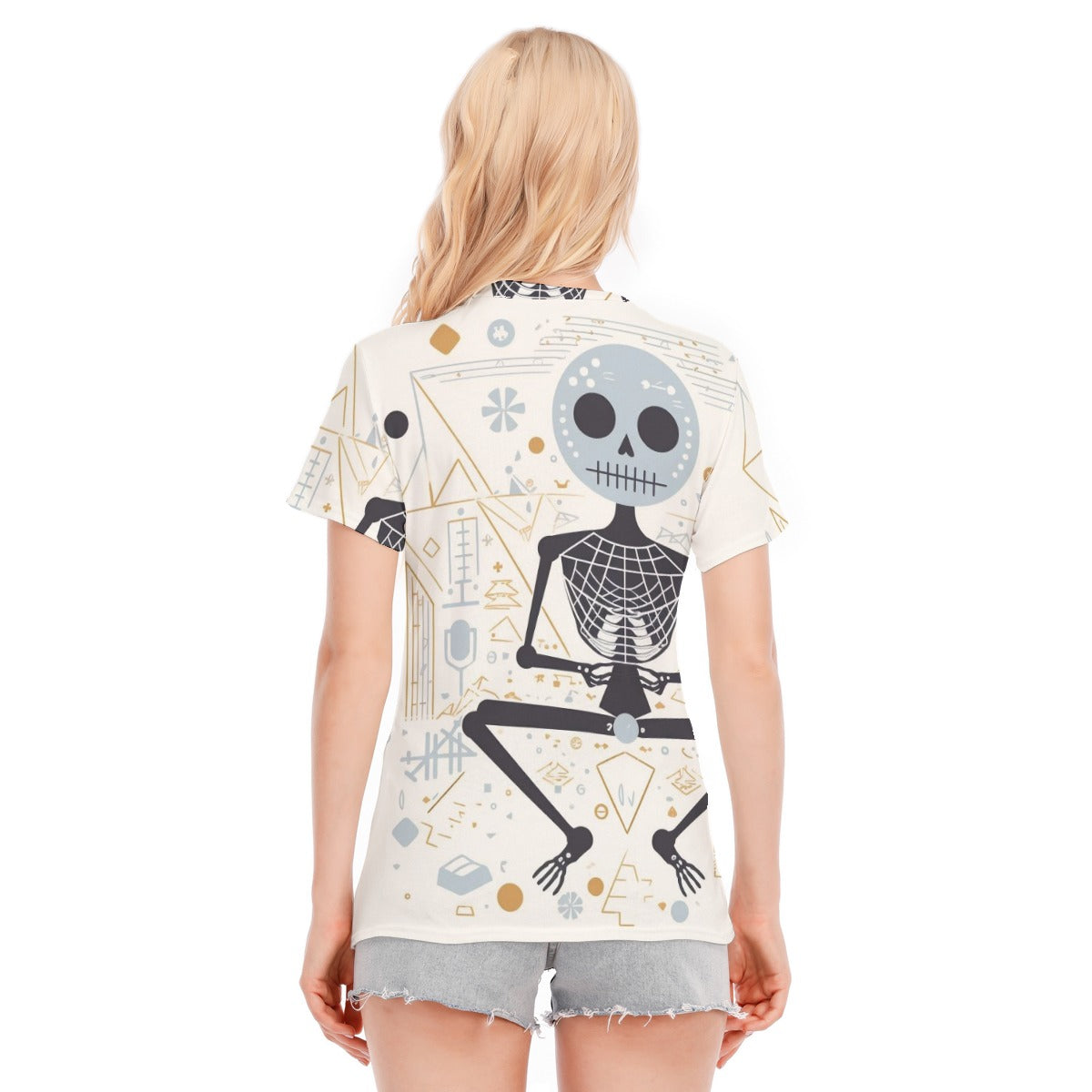 Halloween Women's Round Neck T-Shirt | 190GSM Cotton