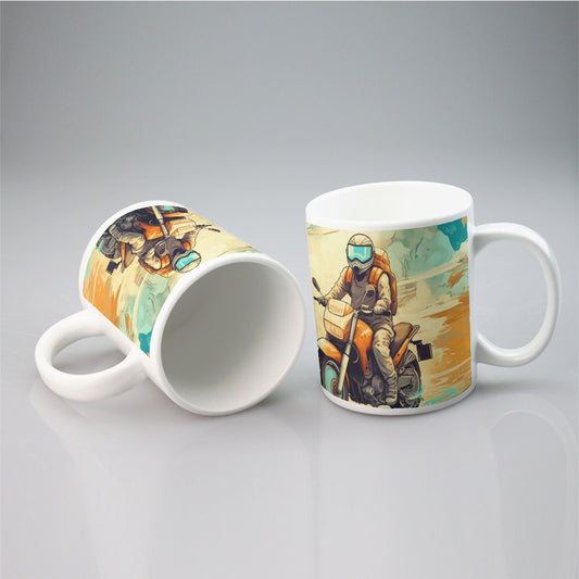 Rider ceramic mug