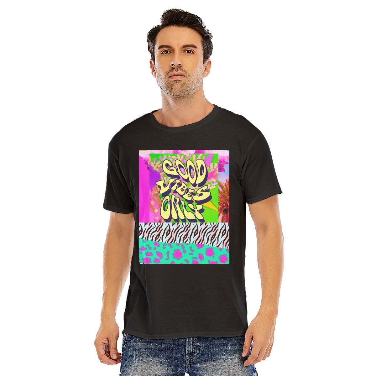 Abstract Unisex O-neck Short Sleeve T-shirt | 180GSM Cotton (DTF)