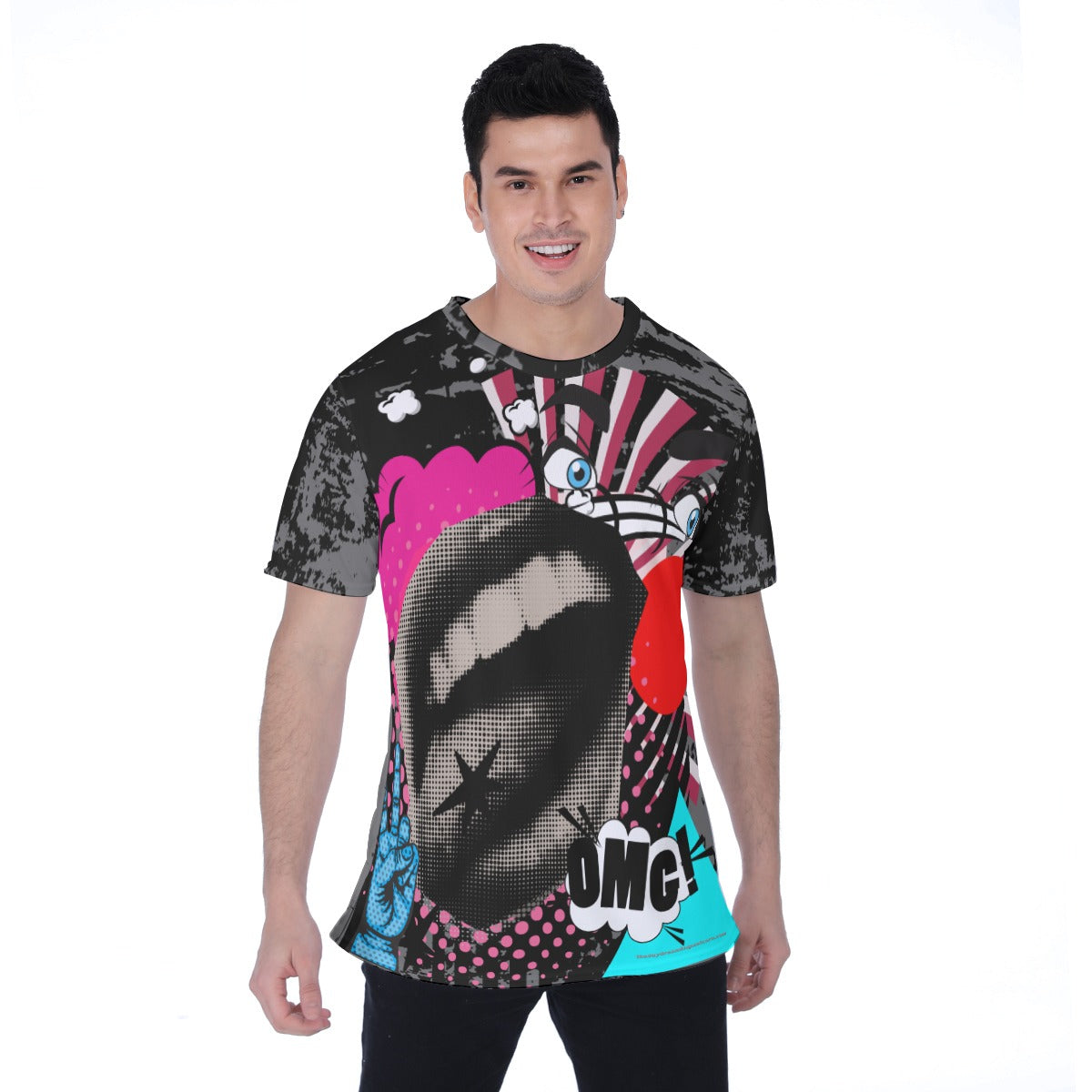 Pop art abstract Men's T-shirt | Birdseye