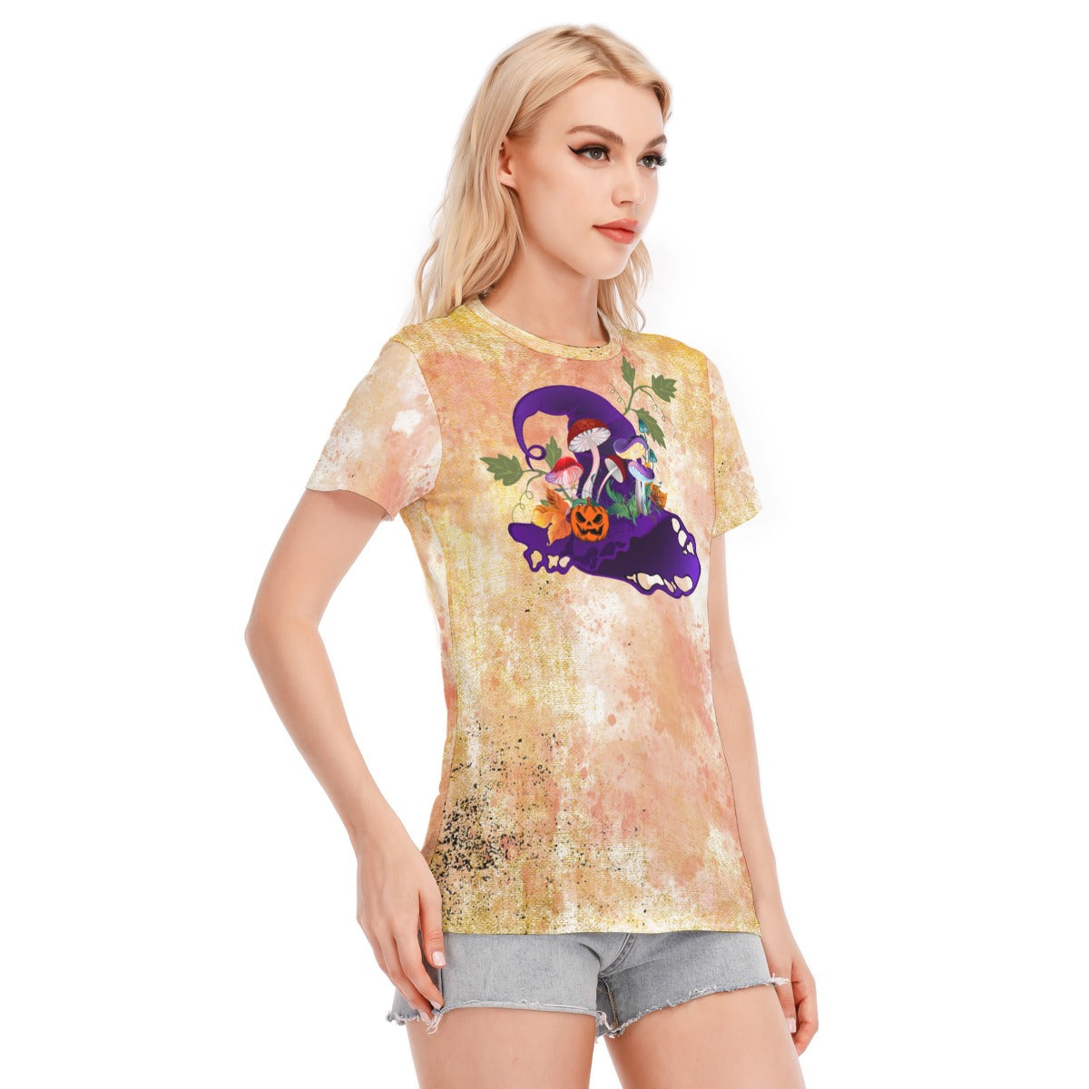 Halloween Women's Round Neck T-Shirt | 190GSM Cotton