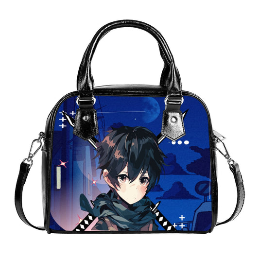 Anime blue Handbag With Single Shoulder Strap